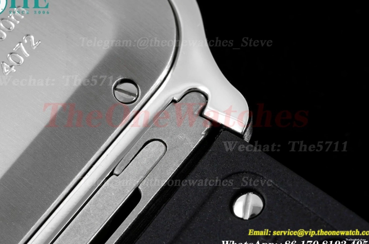 Santos MY9019 Rmn Cartier GF White SS XL 40MM De RU Mens 0412